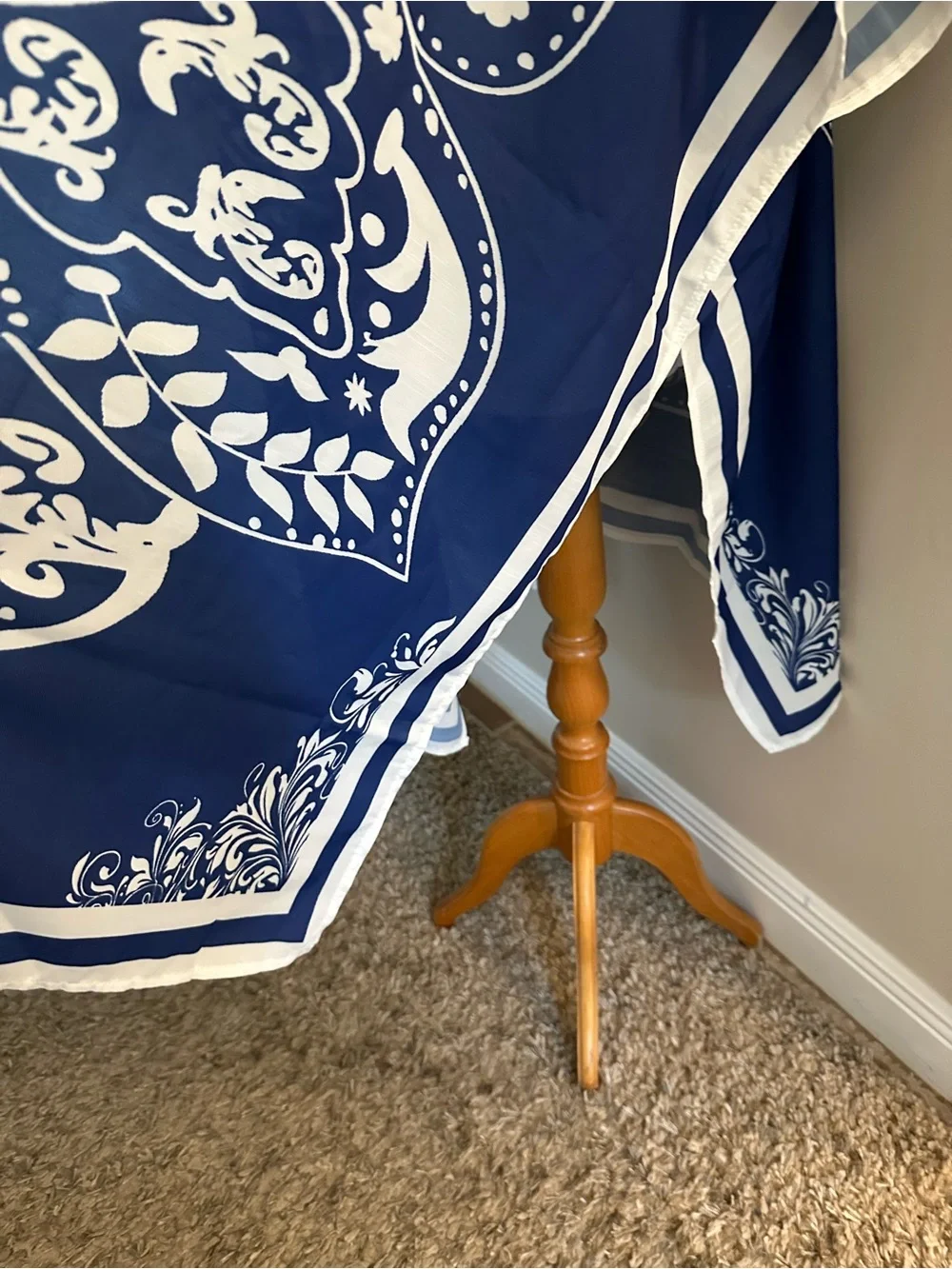 Blue and White Paisley Kimono Cover-Up - Brand Unspecified NWT